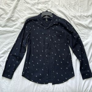 Forever 21 Men’s Small Cactus Pattern Button Shirt